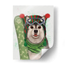 Snowboard Husky - Fab Funky | Cuadro decorativo de Canvas Lab