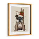Bulldog Inglés, Esquí - Fab Funky | Cuadro decorativo de Canvas Lab