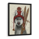 Husky, Esquiando - Fab Funky | Cuadro decorativo de Canvas Lab
