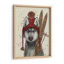 Husky, Esquiando - Fab Funky | Cuadro decorativo de Canvas Lab