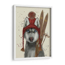 Husky, Esquiando - Fab Funky | Cuadro decorativo de Canvas Lab