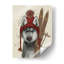 Husky, Esquiando - Fab Funky | Cuadro decorativo de Canvas Lab