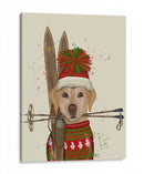 Labrador Amarillo, Esquiar - Fab Funky | Cuadro decorativo de Canvas Lab