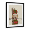 Labrador Amarillo, Esquiar - Fab Funky | Cuadro decorativo de Canvas Lab