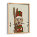 Labrador Amarillo, Esquiar - Fab Funky | Cuadro decorativo de Canvas Lab