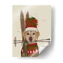 Labrador Amarillo, Esquiar - Fab Funky | Cuadro decorativo de Canvas Lab