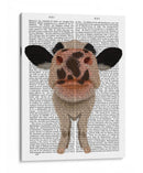 Nosy Cow 1 Libro De Impresión - Fab Funky | Cuadro decorativo de Canvas Lab