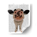 Nosy Cow 1 Libro De Impresión - Fab Funky | Cuadro decorativo de Canvas Lab