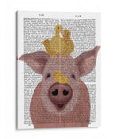 Impresión De Libros De Cerdo Y Patitos - Fab Funky | Cuadro decorativo de Canvas Lab