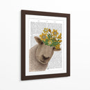 Ovejas Con Impresión Del Libro De La Corona De Narciso - Fab Funky | Cuadro decorativo de Canvas Lab