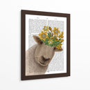 Ovejas Con Impresión Del Libro De La Corona De Narciso - Fab Funky | Cuadro decorativo de Canvas Lab