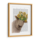 Ovejas Con Impresión Del Libro De La Corona De Narciso - Fab Funky | Cuadro decorativo de Canvas Lab