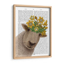 Ovejas Con Impresión Del Libro De La Corona De Narciso - Fab Funky | Cuadro decorativo de Canvas Lab