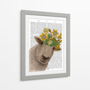 Ovejas Con Impresión Del Libro De La Corona De Narciso - Fab Funky | Cuadro decorativo de Canvas Lab