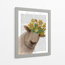 Ovejas Con Impresión Del Libro De La Corona De Narciso - Fab Funky | Cuadro decorativo de Canvas Lab