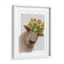 Ovejas Con Impresión Del Libro De La Corona De Narciso - Fab Funky | Cuadro decorativo de Canvas Lab