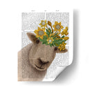 Ovejas Con Impresión Del Libro De La Corona De Narciso - Fab Funky | Cuadro decorativo de Canvas Lab