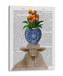 Libro De Ovejas Y Tulipanes Imprimir - Fab Funky | Cuadro decorativo de Canvas Lab
