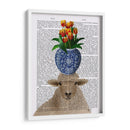 Libro De Ovejas Y Tulipanes Imprimir - Fab Funky | Cuadro decorativo de Canvas Lab