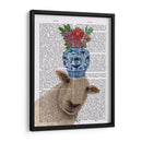 Ovejas Con Jarrón De Flores Libro De Impresión - Fab Funky | Cuadro decorativo de Canvas Lab