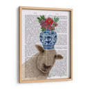 Ovejas Con Jarrón De Flores Libro De Impresión - Fab Funky | Cuadro decorativo de Canvas Lab