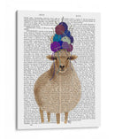 Ovejas Con Sombrero De Lana, Impresión Completa De Libros - Fab Funky | Cuadro decorativo de Canvas Lab