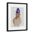 Ovejas Con Sombrero De Lana, Impresión Completa De Libros - Fab Funky | Cuadro decorativo de Canvas Lab