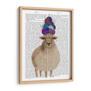 Ovejas Con Sombrero De Lana, Impresión Completa De Libros - Fab Funky | Cuadro decorativo de Canvas Lab