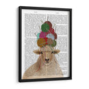 Ovejas Con Sombrero De Lana, Retrato Libro De Impresión - Fab Funky | Cuadro decorativo de Canvas Lab