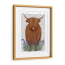 Vaca Highland, Libro Bluebell - Fab Funky | Cuadro decorativo de Canvas Lab