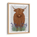 Vaca Highland, Libro Bluebell - Fab Funky | Cuadro decorativo de Canvas Lab