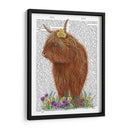 Vaca Highland, Pensy Libro Imprimir - Fab Funky | Cuadro decorativo de Canvas Lab