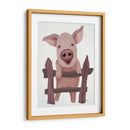 Cerdo En La Cerca - Fab Funky | Cuadro decorativo de Canvas Lab