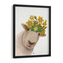 Ovejas Con Corona De Narciso - Fab Funky | Cuadro decorativo de Canvas Lab