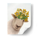 Ovejas Con Corona De Narciso - Fab Funky | Cuadro decorativo de Canvas Lab