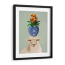 Ovejas Y Tulipanes - Fab Funky | Cuadro decorativo de Canvas Lab