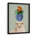 Ovejas Y Tulipanes - Fab Funky | Cuadro decorativo de Canvas Lab