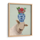 Ovejas Con Jarrón De Flores. - Fab Funky | Cuadro decorativo de Canvas Lab