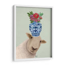 Ovejas Con Jarrón De Flores. - Fab Funky | Cuadro decorativo de Canvas Lab