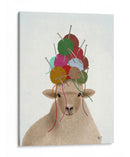 Ovejas Con Sombrero De Lana, Retrato - Fab Funky | Cuadro decorativo de Canvas Lab