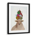 Ovejas Con Sombrero De Lana, Retrato - Fab Funky | Cuadro decorativo de Canvas Lab