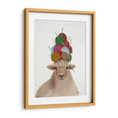 Ovejas Con Sombrero De Lana, Retrato - Fab Funky | Cuadro decorativo de Canvas Lab