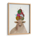Ovejas Con Sombrero De Lana, Retrato - Fab Funky | Cuadro decorativo de Canvas Lab
