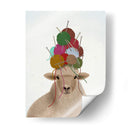 Ovejas Con Sombrero De Lana, Retrato - Fab Funky | Cuadro decorativo de Canvas Lab