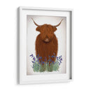 Vaca Highland, Bluebell - Fab Funky | Cuadro decorativo de Canvas Lab