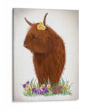 Vaca Highland, Pansy - Fab Funky | Cuadro decorativo de Canvas Lab
