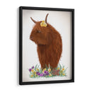 Vaca Highland, Pansy - Fab Funky | Cuadro decorativo de Canvas Lab