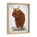 Vaca Highland, Pansy - Fab Funky | Cuadro decorativo de Canvas Lab
