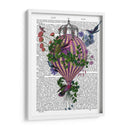 Globo De Aves 1 Libro Imprimir - Fab Funky | Cuadro decorativo de Canvas Lab
