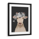 Cabra 1, Flores Blancas - Fab Funky | Cuadro decorativo de Canvas Lab